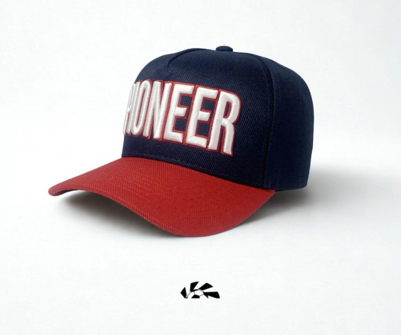 BONÉ PIONEER ABA CURVA AZUL COM VERMELHO - Image 2