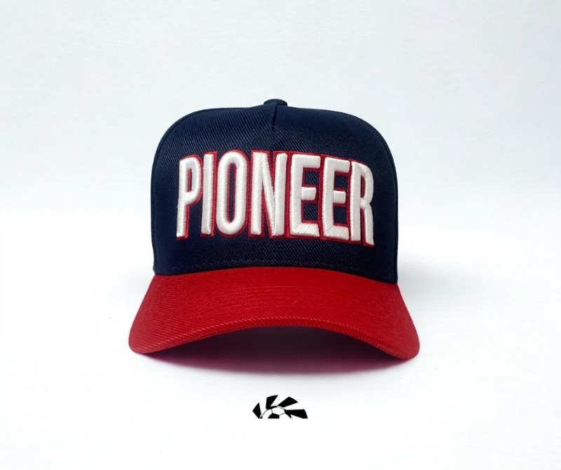 BONÉ PIONEER ABA CURVA AZUL COM VERMELHO - Image 4