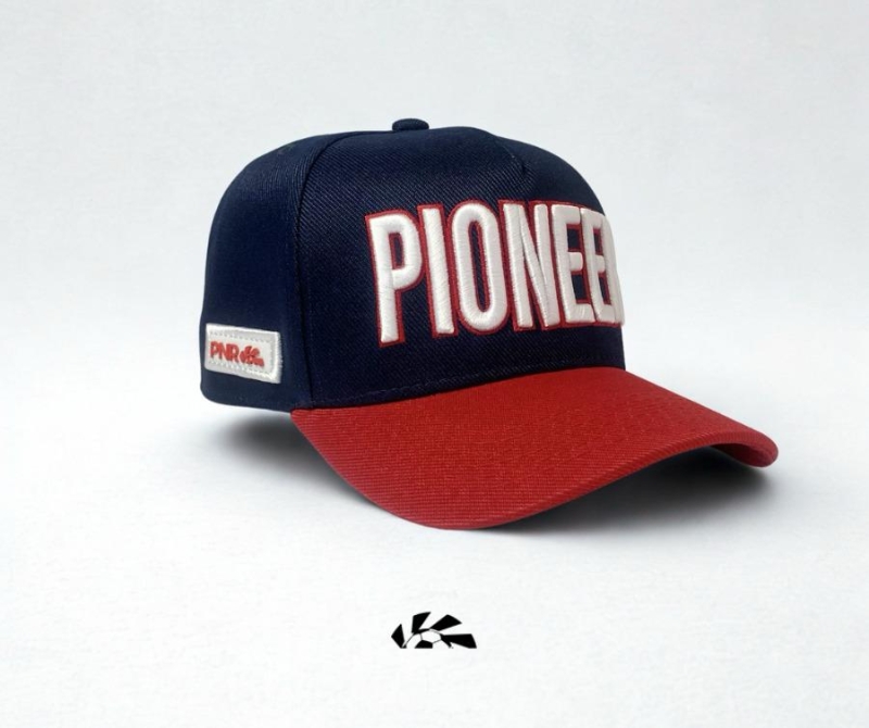 BONÉ PIONEER ABA CURVA AZUL COM VERMELHO - Image 3