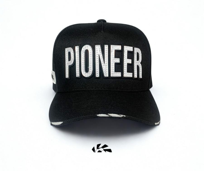BONÉ PIONEER TRUCKER ABA CURVA PRETO COM SPECCHIO - Image 2