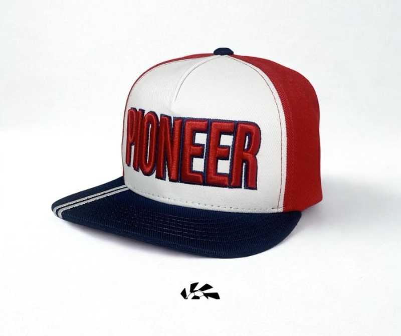 BONÉ PIONEER ABA RETA AZUL, BRANCO E VERMELHO - Image 3