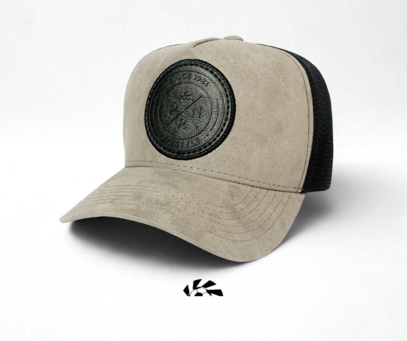 BONÉ PIONEER TRUCKER CINZA E PRETO - Image 3